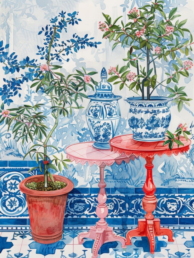 Blue And White Chinoiserie 2