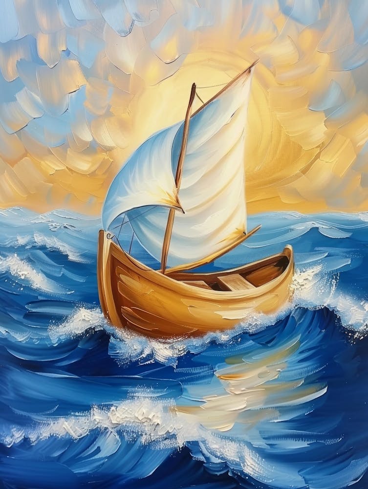Sailboat In The Sea 6