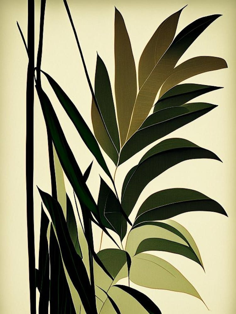 Bamboo  Leaf Rousseau Inspired 4