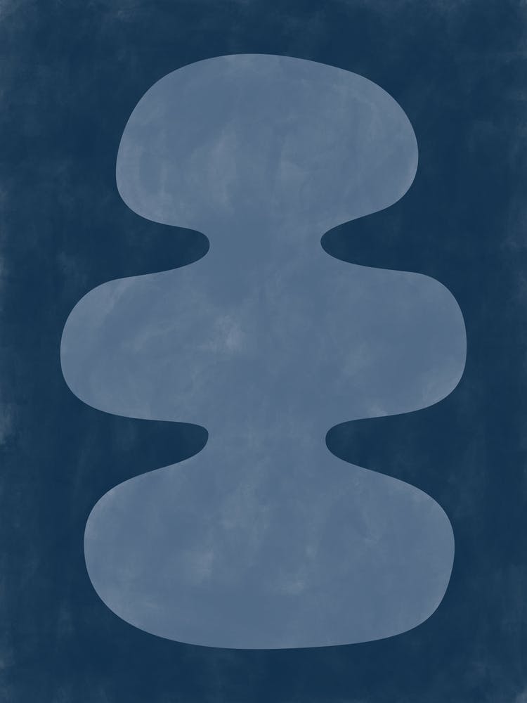 Abstract Blue Shape No.1