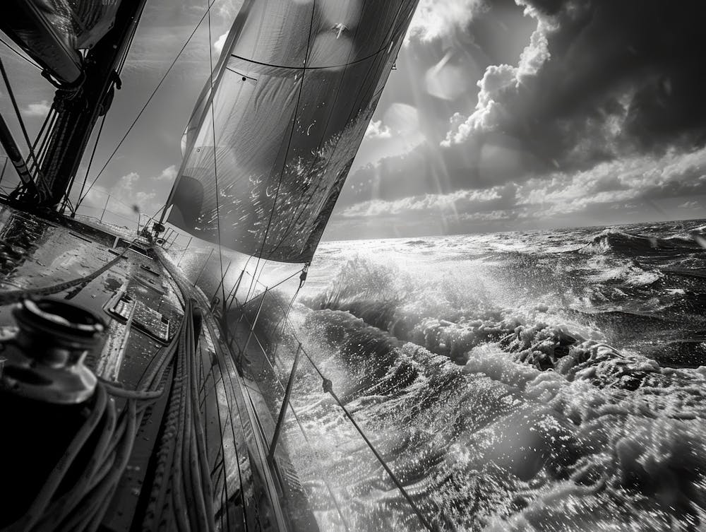 Stormy Sailboat