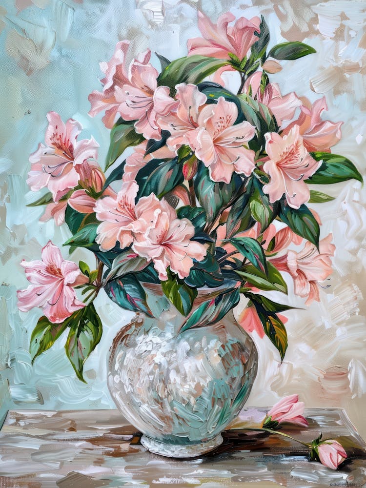 A World Of Flowers Azalea 2 Painting