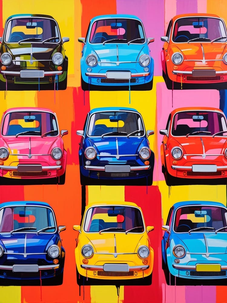 Classic Car Pop Art 3