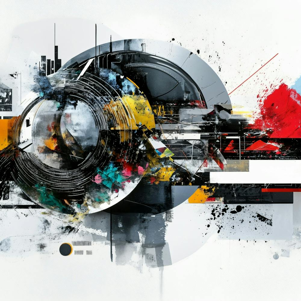 Abstract Painting Collage 3