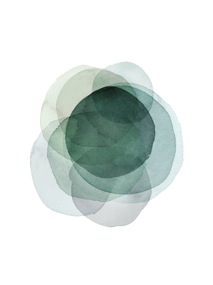 Green Circles Art