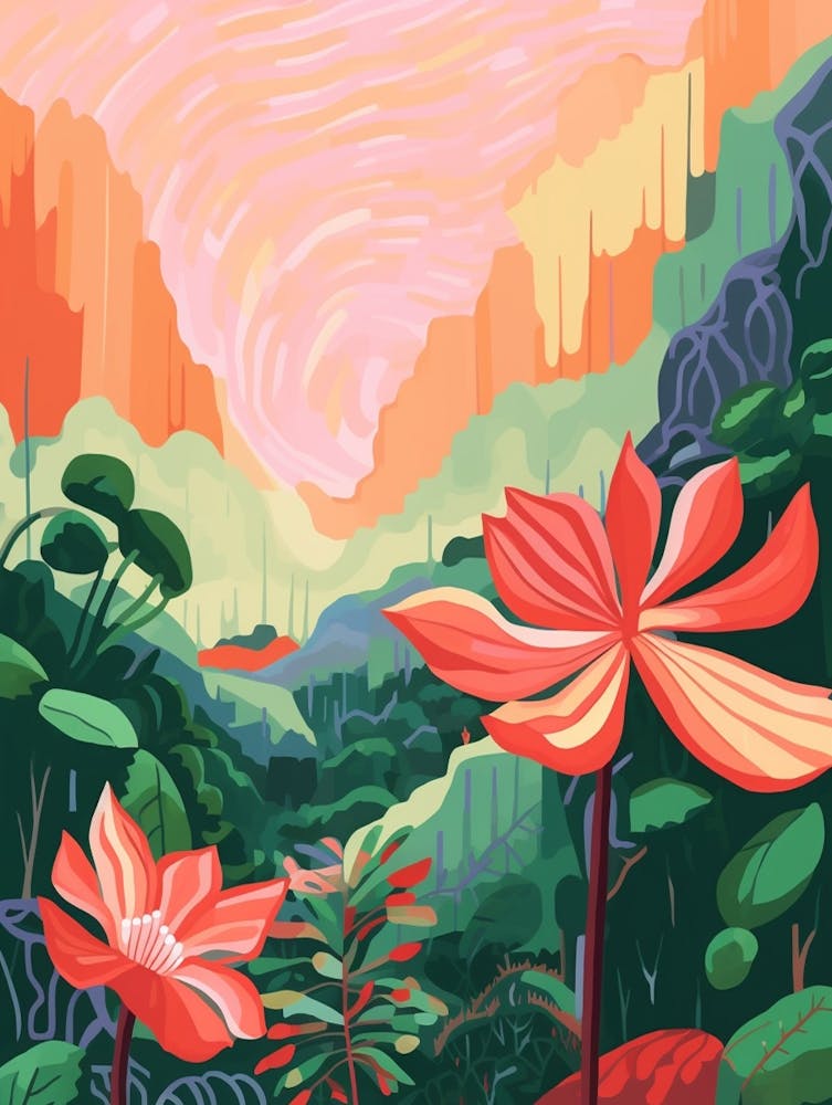Peinture de Fleurs Sauvages Bohème - Mayapple 3