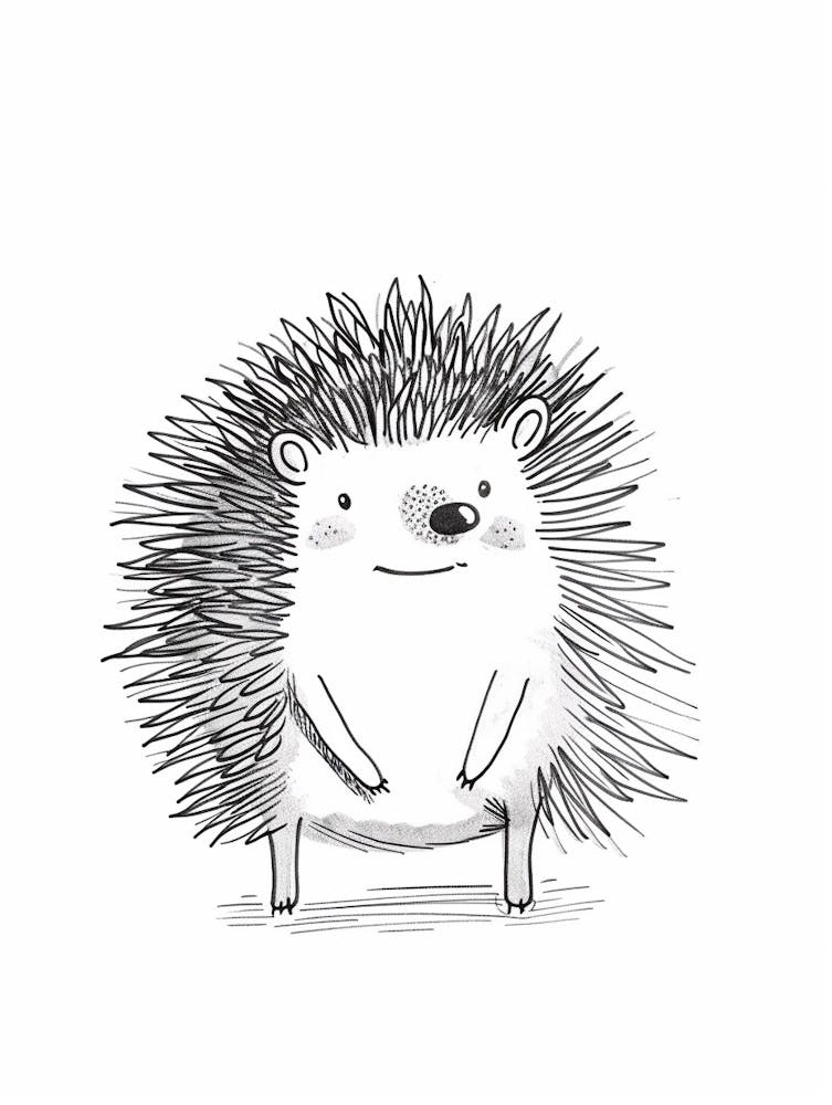 B&W Hedgehog 1