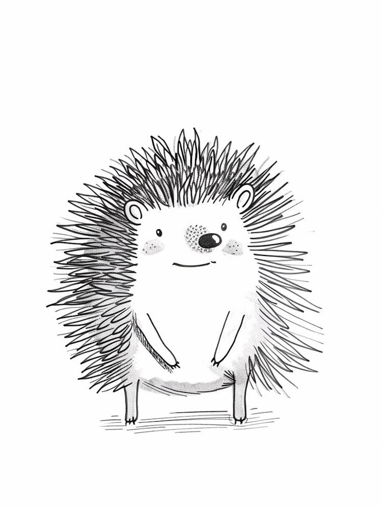 B&W Hedgehog 1