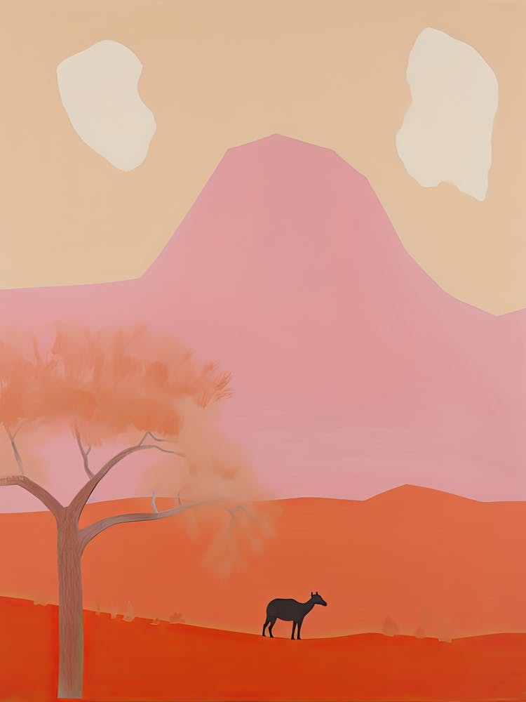 Sahara Desert   Africa, Contemporary Abstract Illustration 6