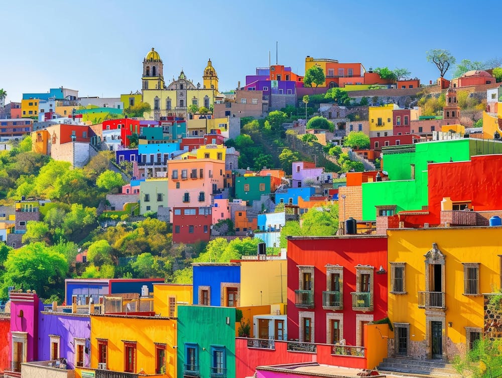 Colorful Mexican City