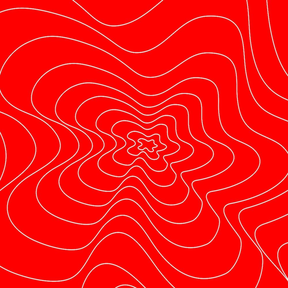 Abstract Red Wavy Pattern