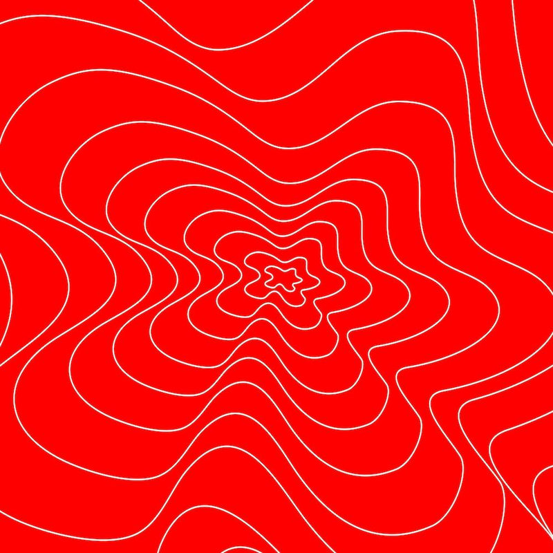 Abstract Red Wavy Pattern