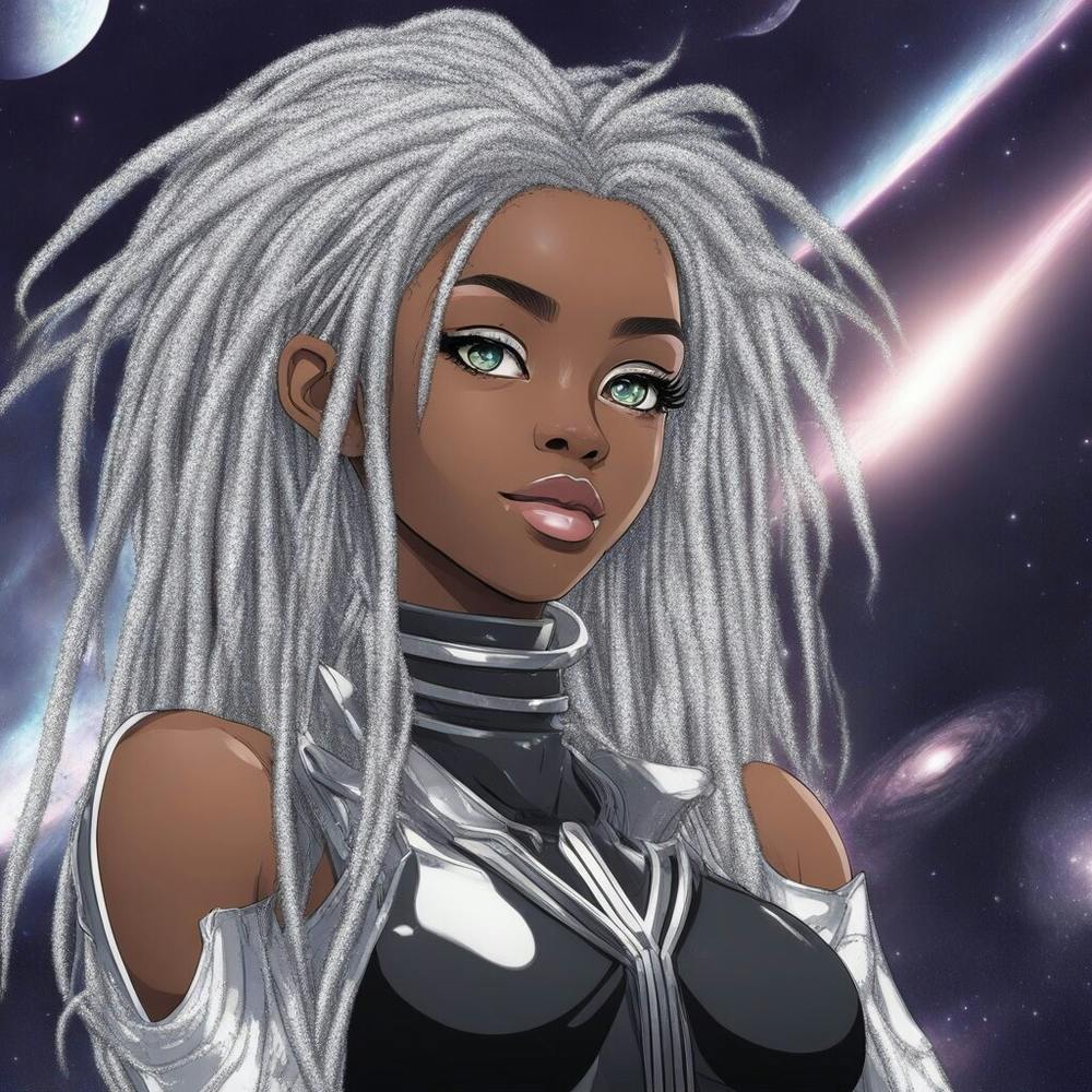 Alien Girl With Dreadlocks