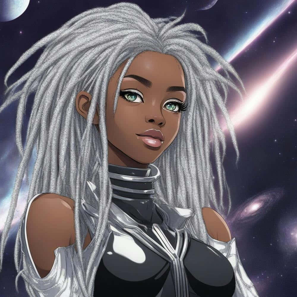 Alien Girl With Dreadlocks