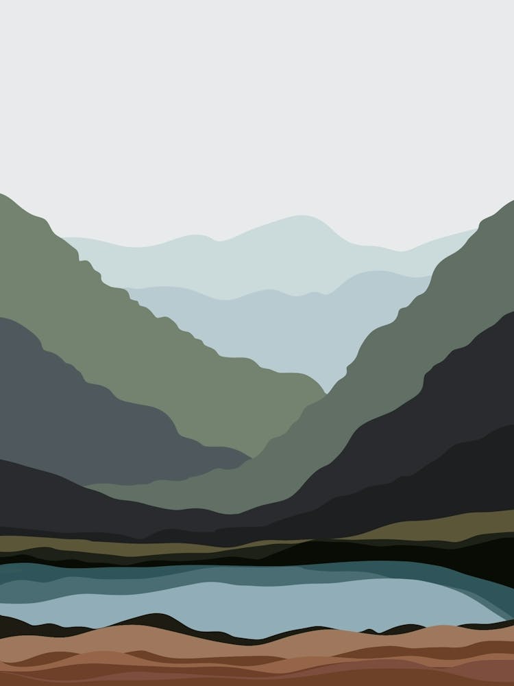 Lac et Montagnes