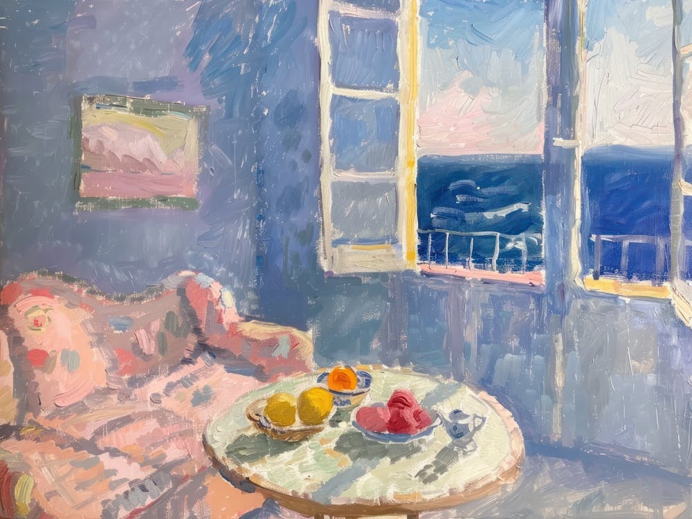 Muted Mornings Painting Inspired By Paul Cezanne