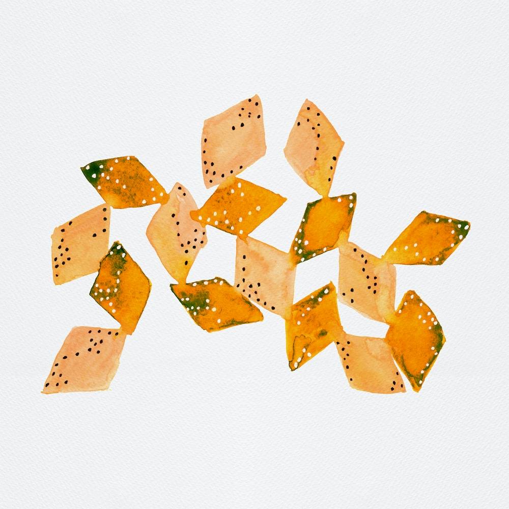 Diamonds Connected Polka Dotstan Orange Green2 1