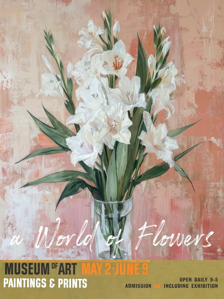 A World Of Flowers, Van Gogh Exhibition Gladiolus 3