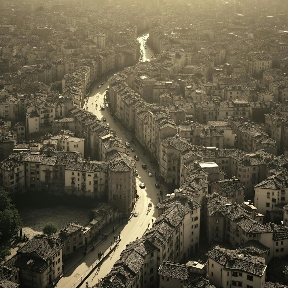 Aerial View Of A City