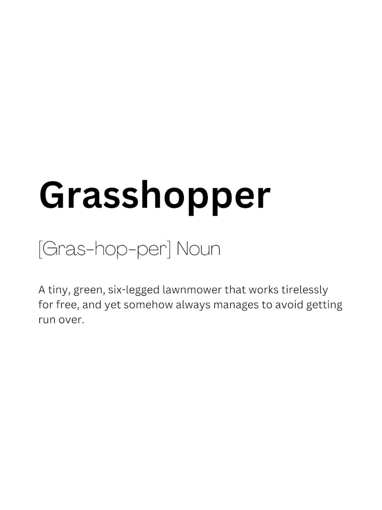 Grasshopper Definition Meaning