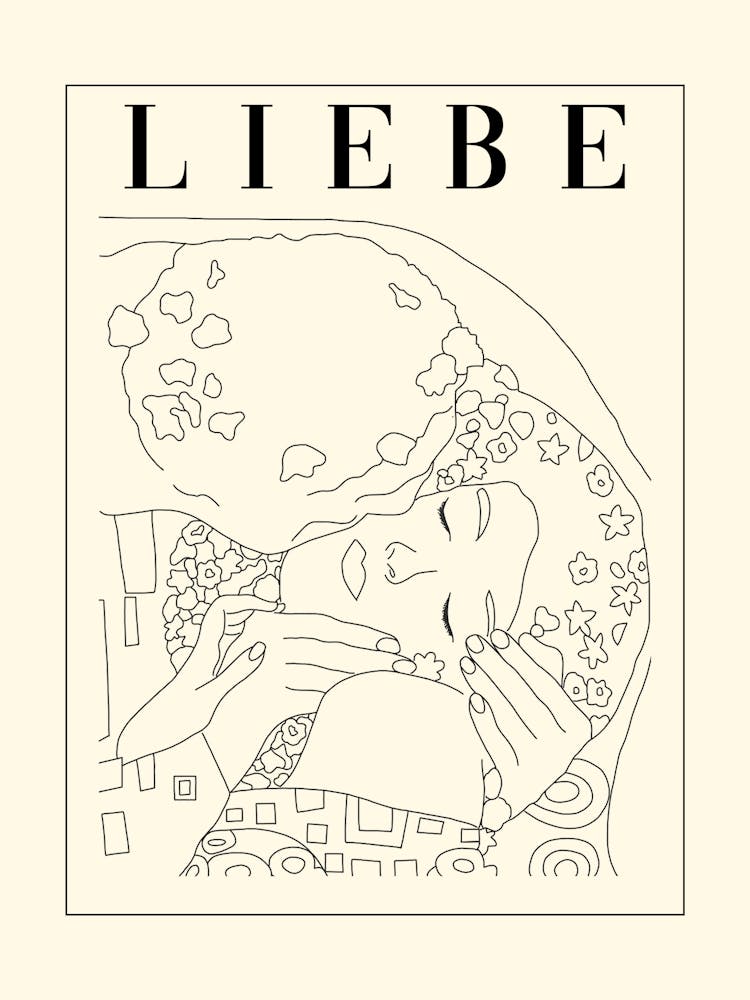 The Kiss Gustav Klimt Inspired 