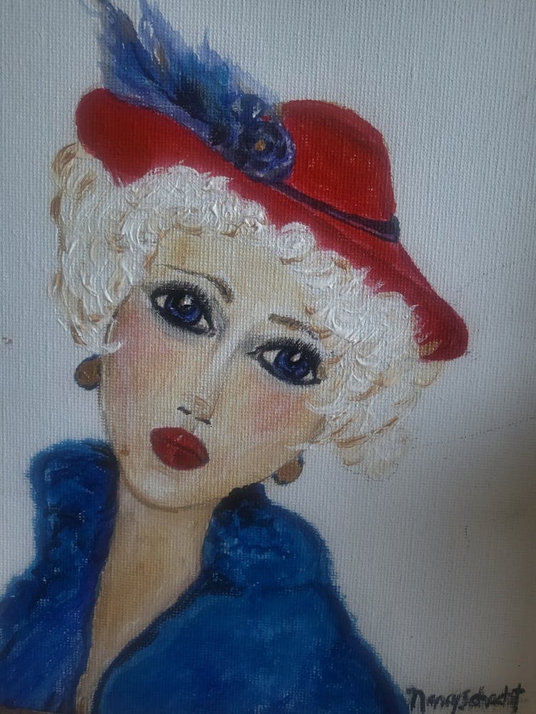 Lady In A Red Hat