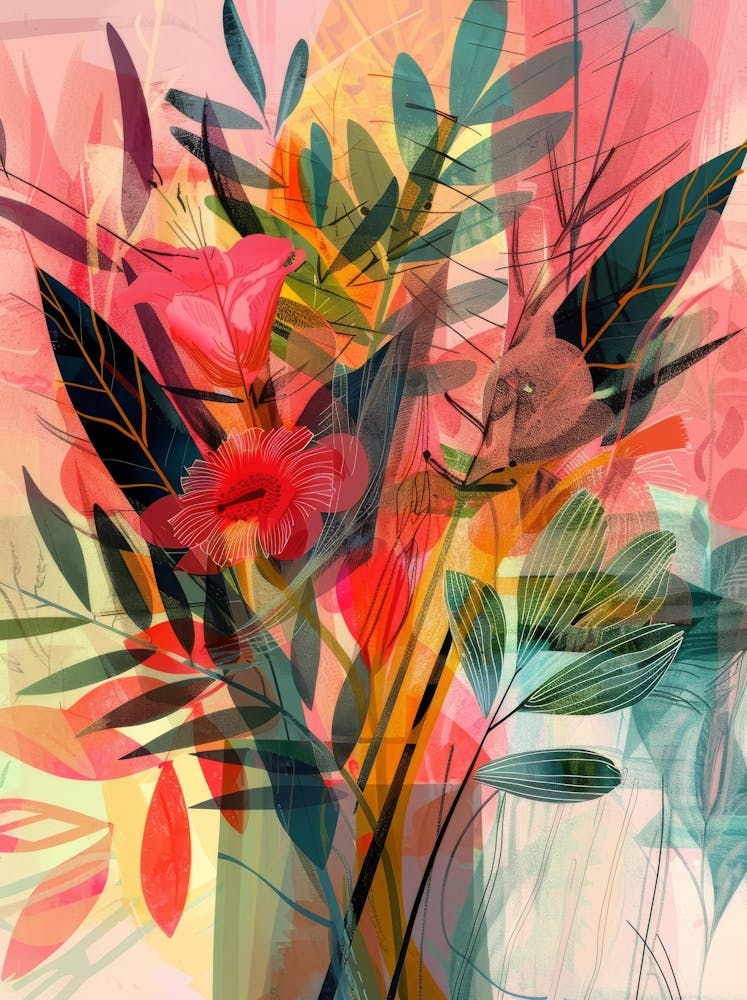 Abstract Floral Painting 13