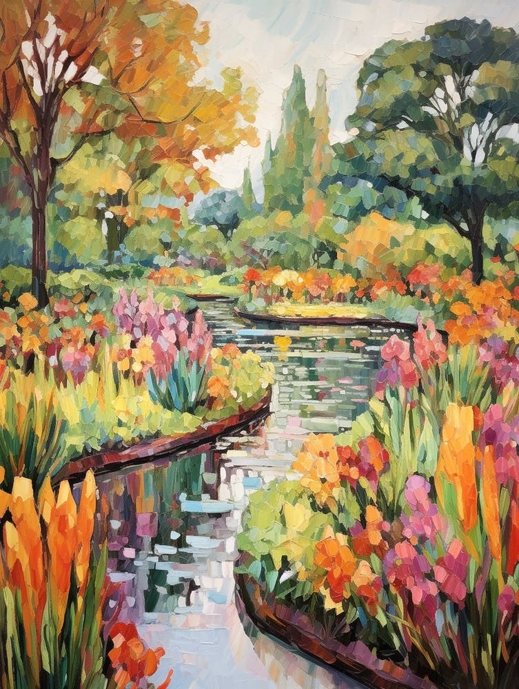 Autumn Gardens Painting Keukenhof Gardens Netherlands 2