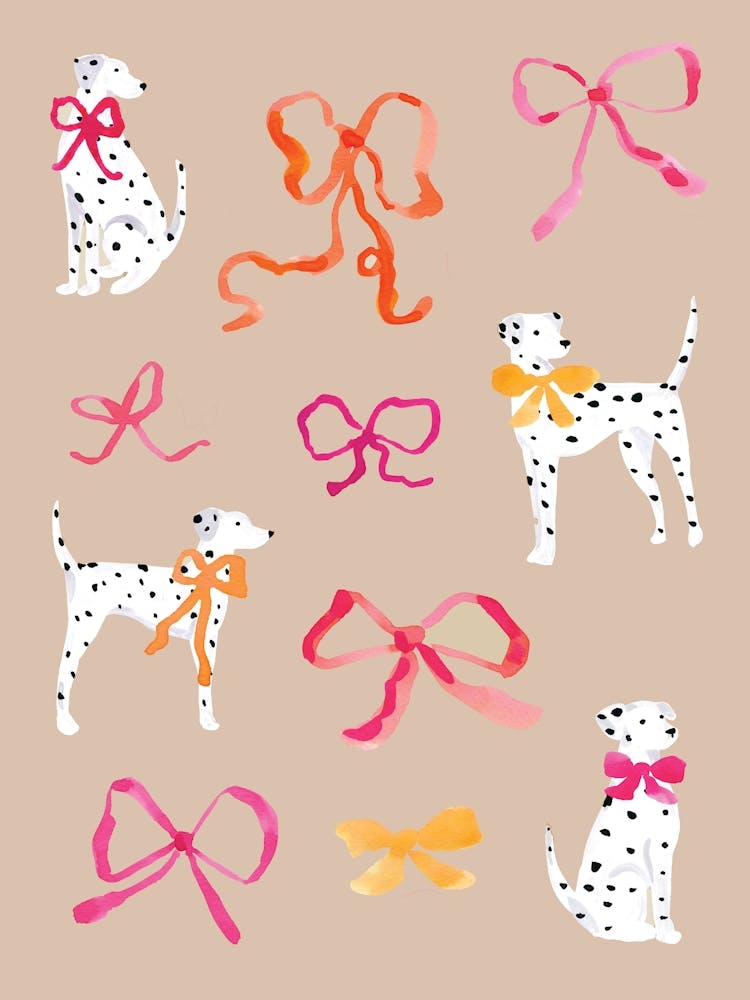 Dalmatians in Bows