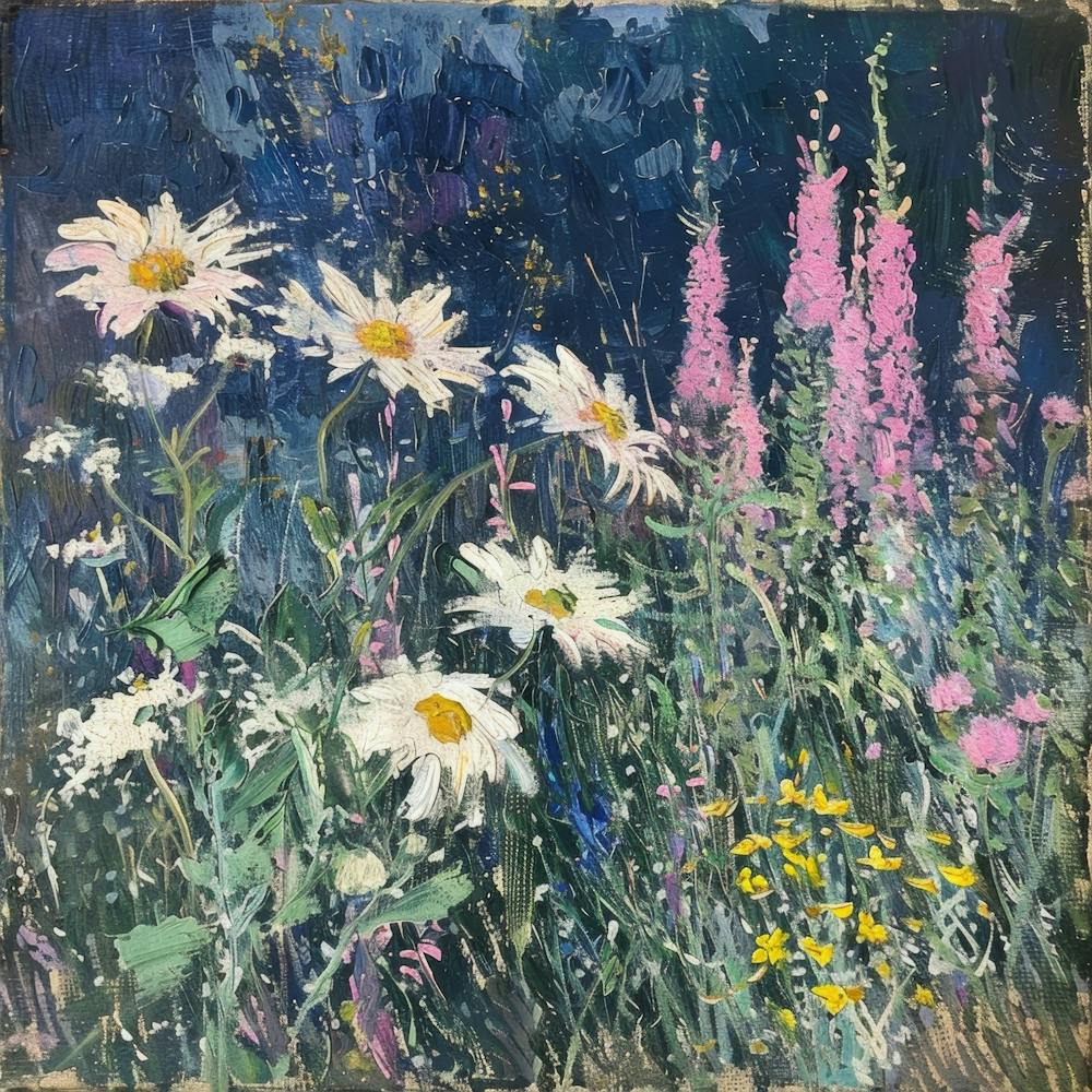 Daisies In The Meadow 1