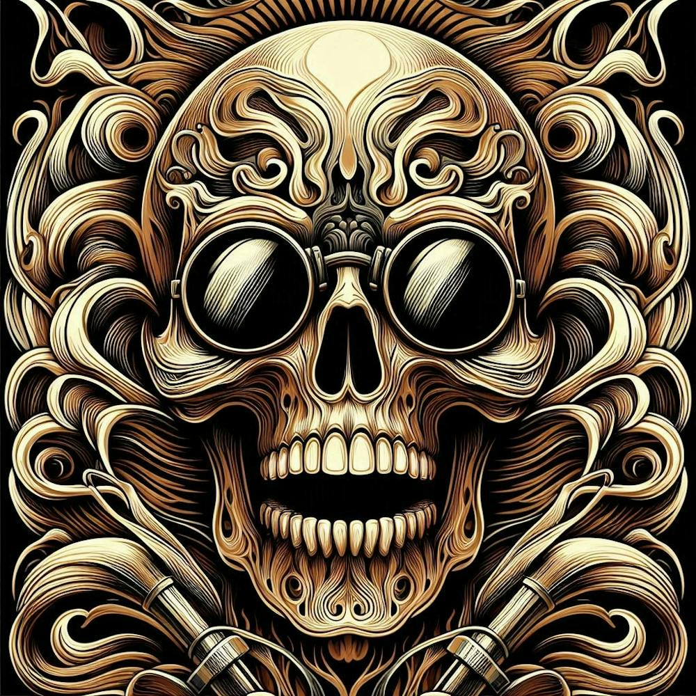 Steampunk-Totenkopf