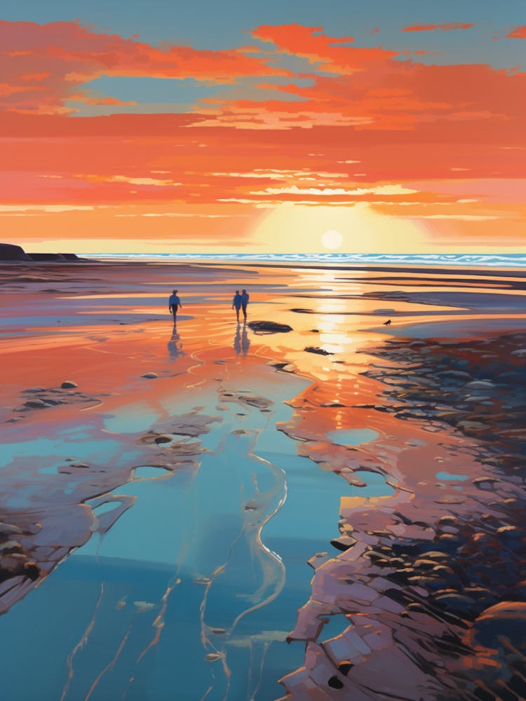 A Painting Of Camber Sands East Sussex 1