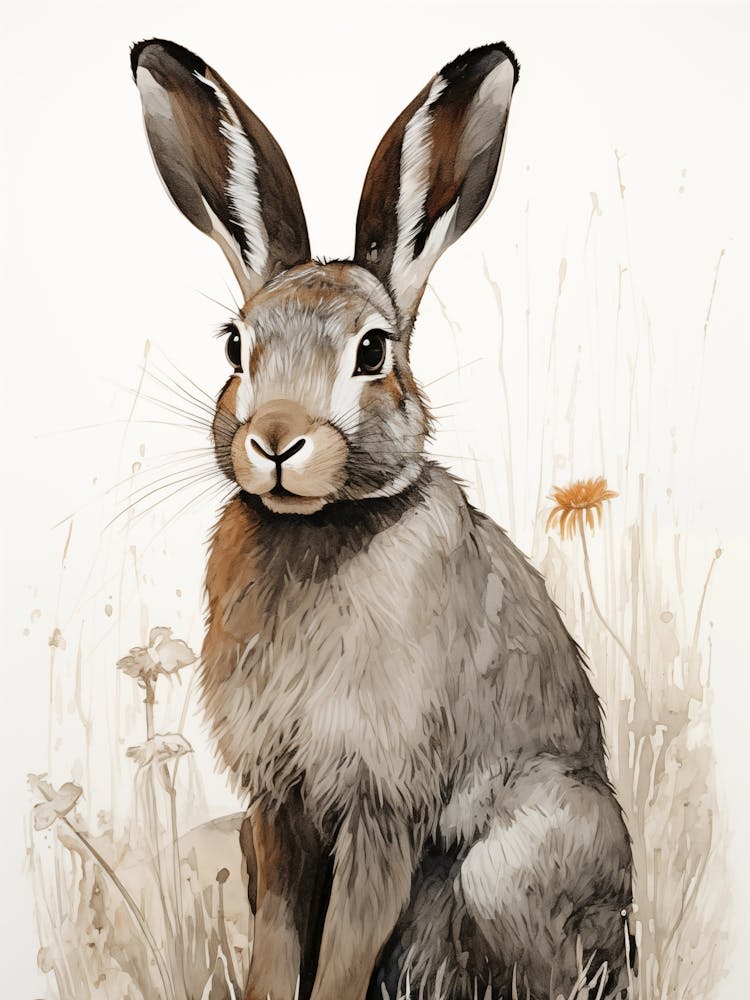 Hare and Long Grass