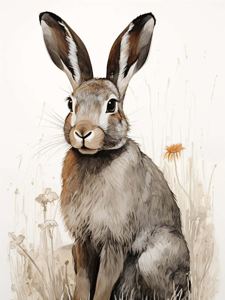 Hare and Long Grass