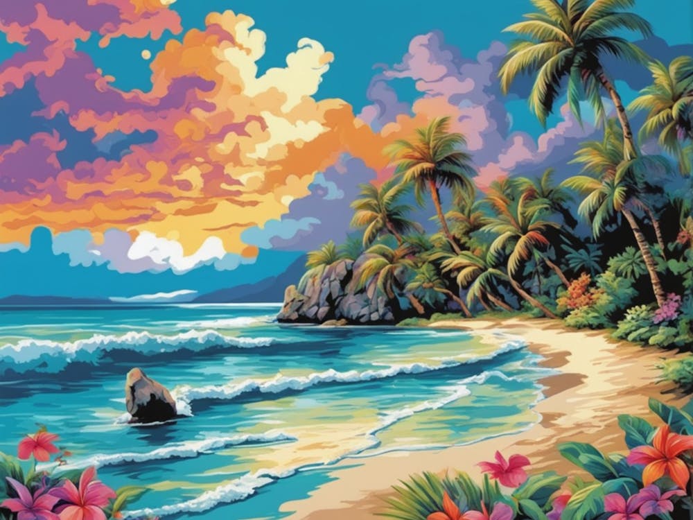 Coucher de Soleil sur la Plage 4