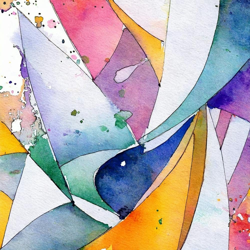 Abstract Watercolor Painting 3
