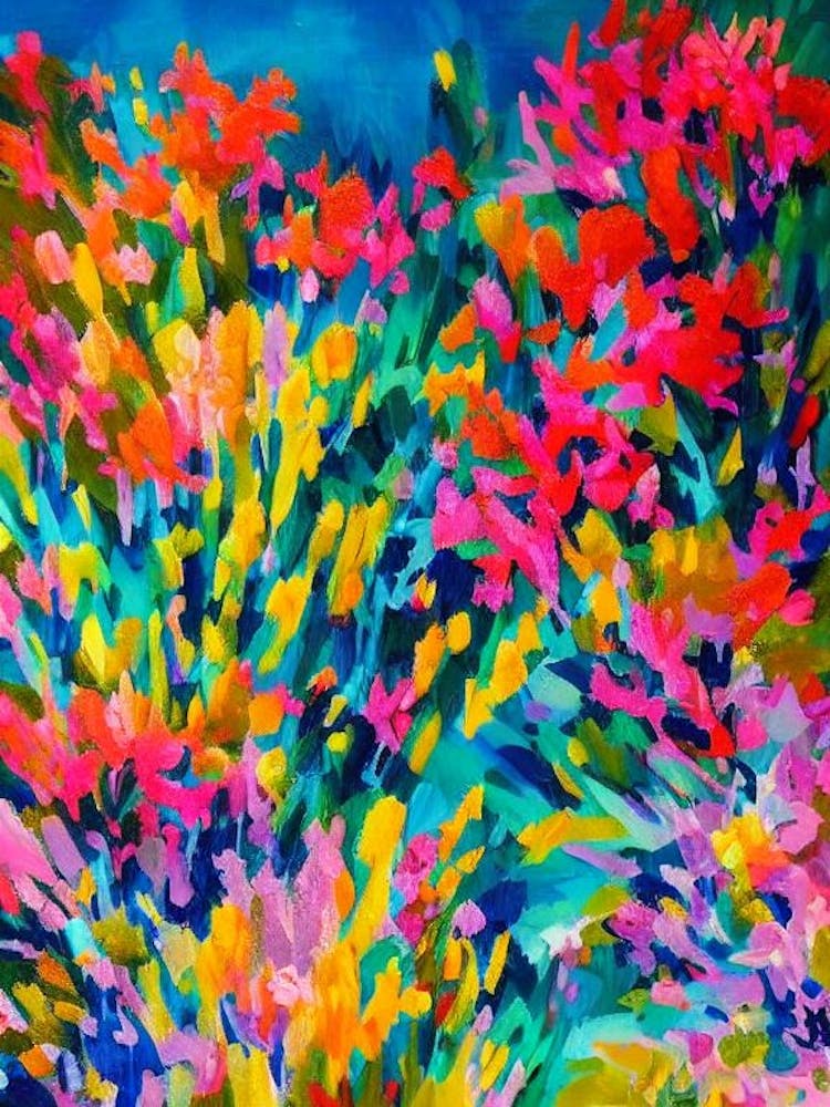 Acropora Valida Vibrant Painting