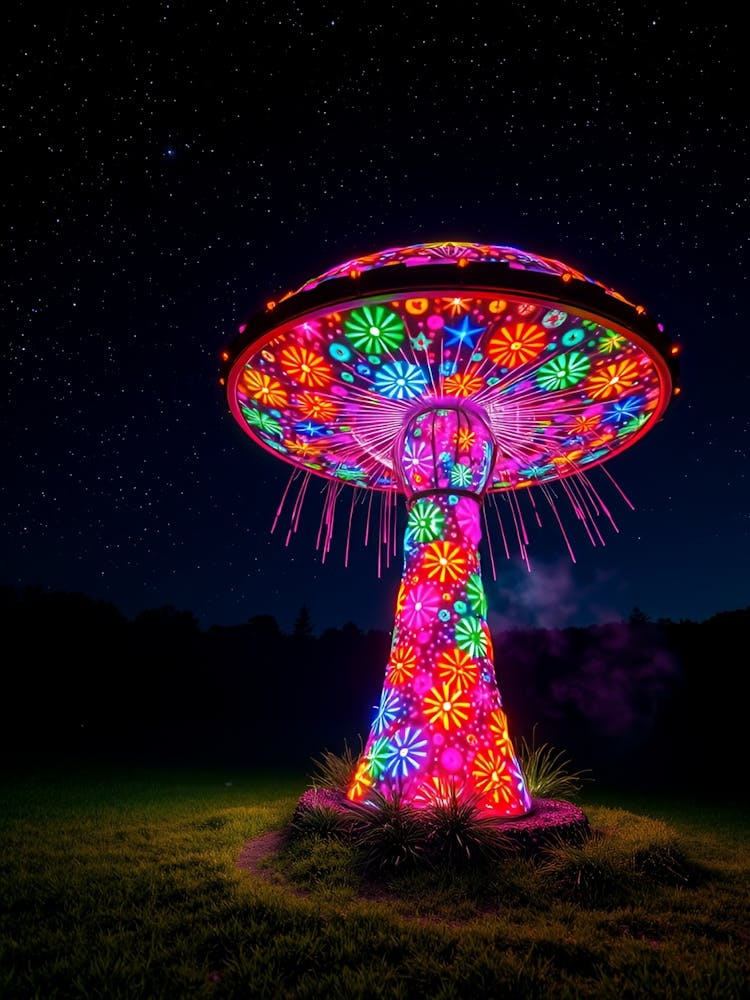 Mushroom At Night 1