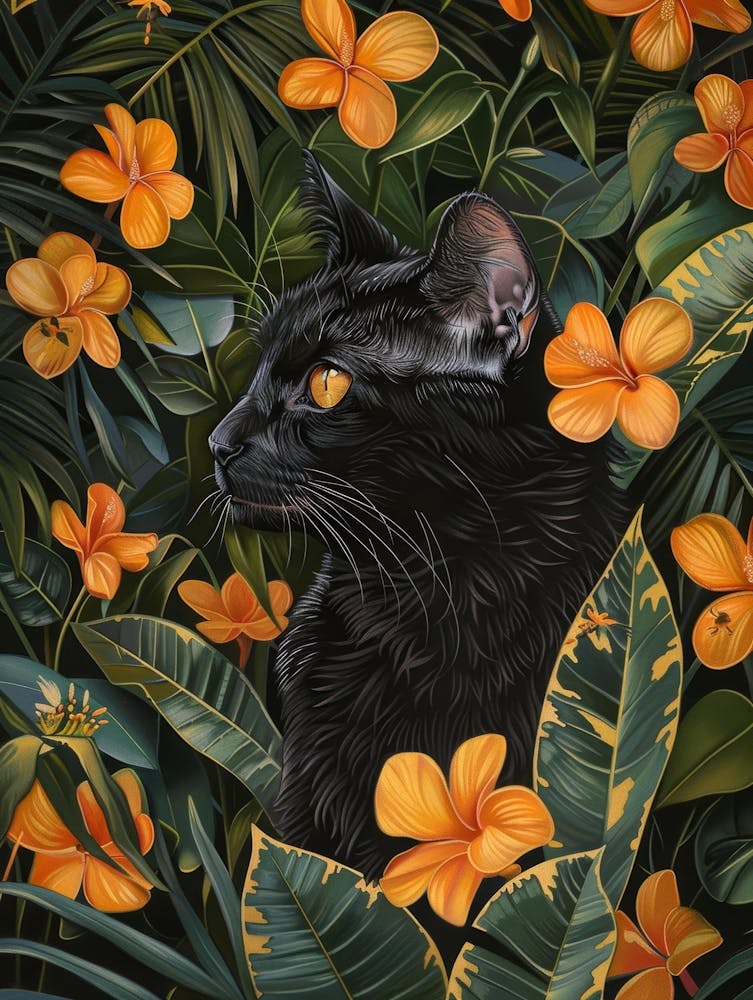 Black Cat In The Jungle 9