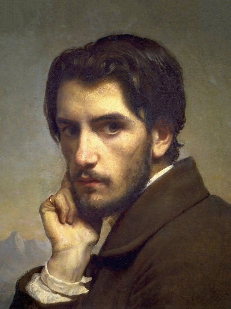 Moody Man Portrait, Dark Moody Colors, Vintage Man Portrait