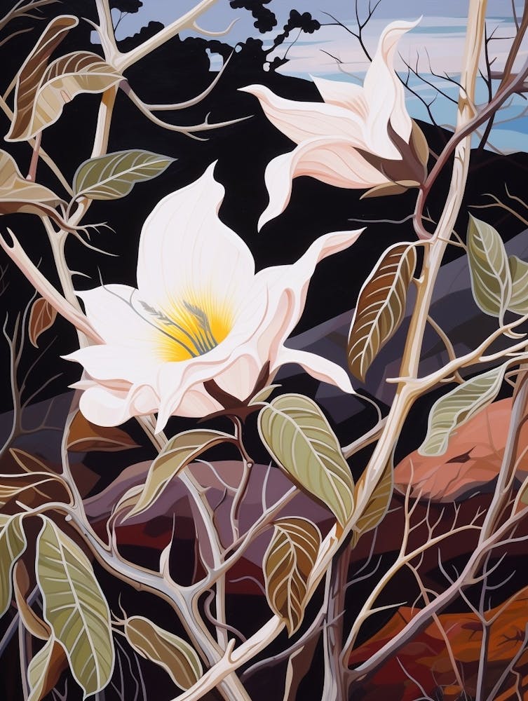 Moonflower 3 Flower Painting