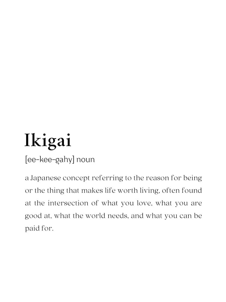Ikigai Definition Wall