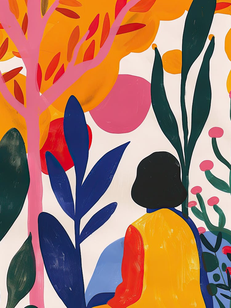 Radiant Blossom Matisse Style