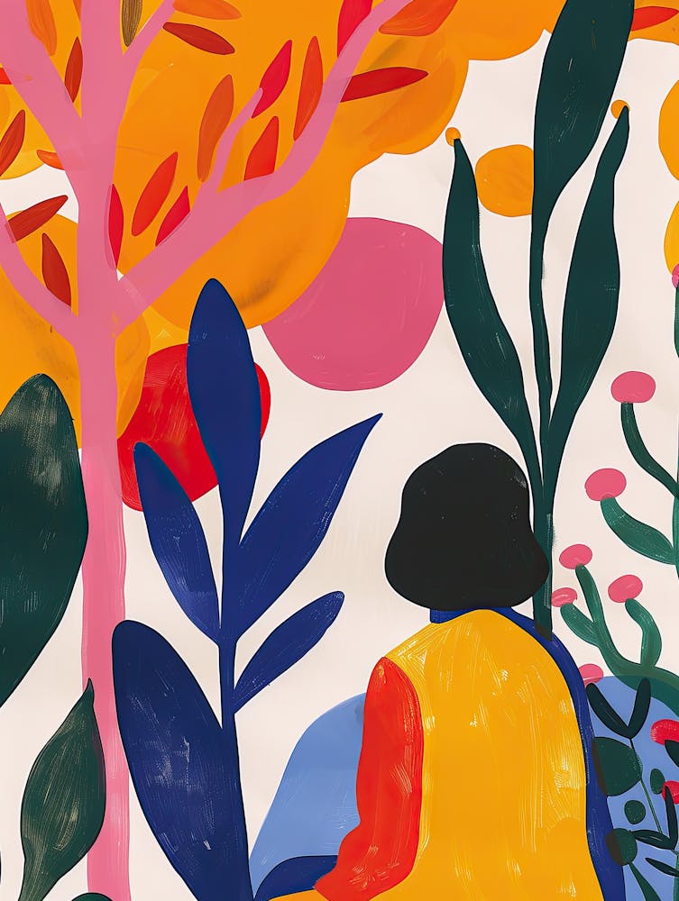 Radiant Blossom Matisse Style