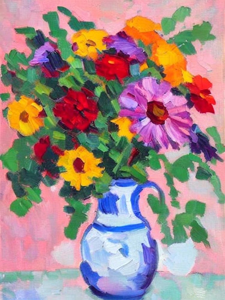 Aster 2  Matisse Style Flower