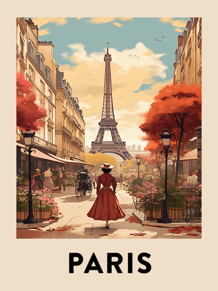 Vintage Travel Poster Paris 6
