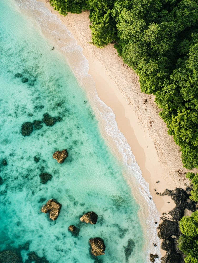 Aerial View Of A Tropical Beach 15