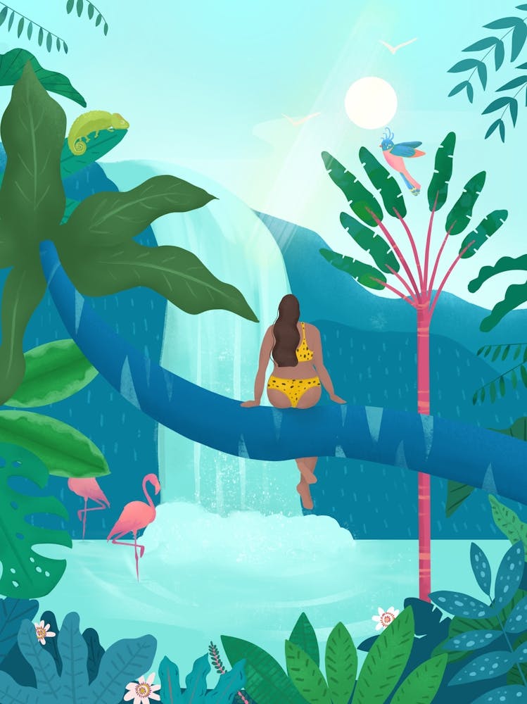 Girl in Jungle