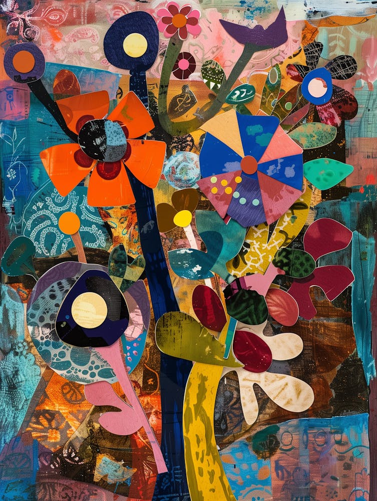 Flowers In A Tree