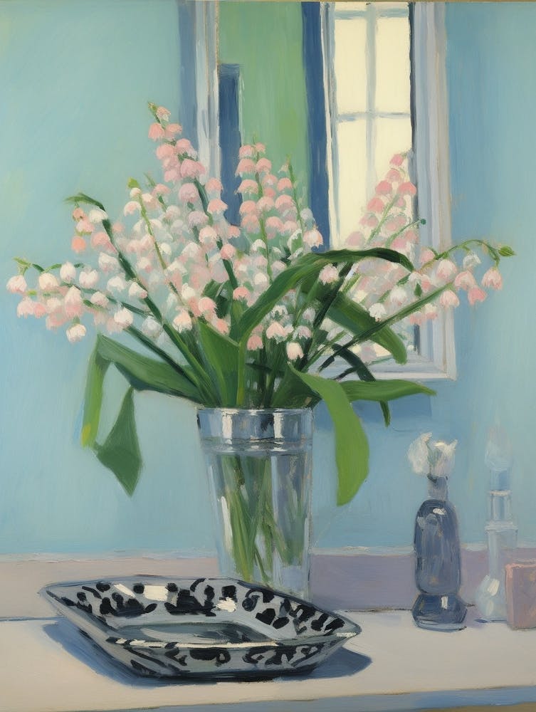 A Vase With Lily Of The Valley, Flower Bouquet 4